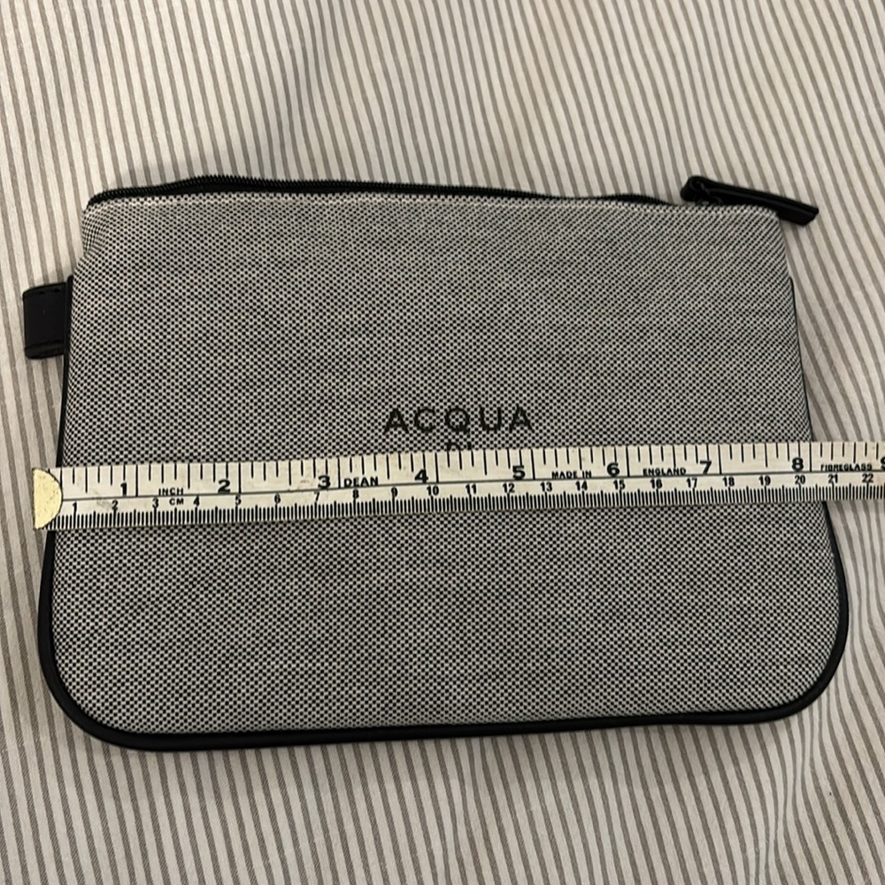 Acqua Di Parma Black and Gray Toiletry Bag with Minimalist top zipper SET OF TWO - Picture 13 of 14